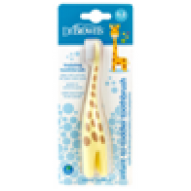 幼兒軟毛直立式牙刷 - 長頸鹿